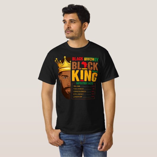 Black History Black King T-shirt (Voorkant volledig)