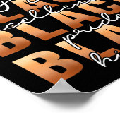 Black History Black Love Joy Exellence Pride Melan Poster (Hoek)