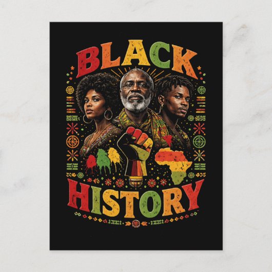 Black History Briefkaart (Voorkant)