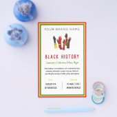 Black History Celebration Event Verenigd Bedrijf Flyer (Enkel)