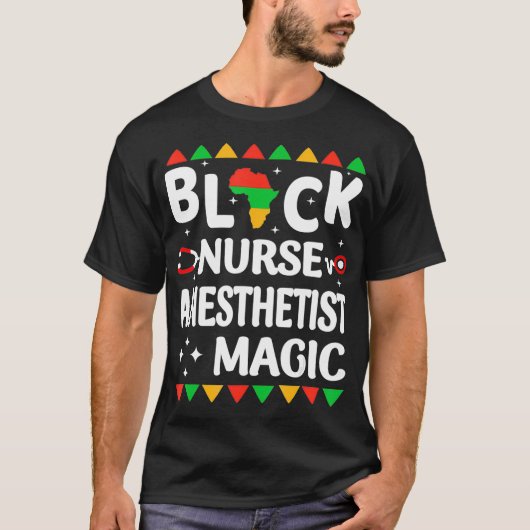 Black History CRNA Nurse Anesthetist African Ameri T-shirt (Voorkant)