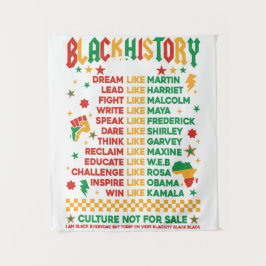 Black History - Doe het zoals Wandkleed