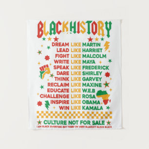 Black History - Doe het zoals Wandkleed