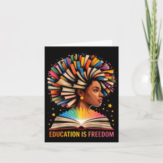 Black History Education Is Dom Books Black History Kaart (Voorkant)