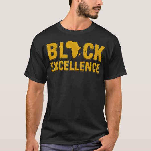 Black History Excellence African American Inspire T-shirt (Voorkant)