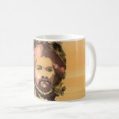 Black History Frederick Douglass Gold-Waterverf Koffiemok (Voorkant rechts)
