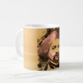 Black History Frederick Douglass Gold-Waterverf Koffiemok (Voorkant links)