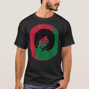 Black History Gift for Women Afro American Pan Afr T-shirt