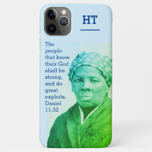 Black History HARRIET TUBMAN Monogram Blue Case-Mate iPhone Case