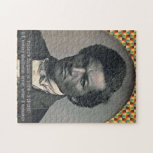 Black History Heroes Puzzle: Frederick Douglass Legpuzzel (Horizontaal)