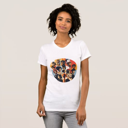 Black History Heroes T-shirt (Voorkant volledig)