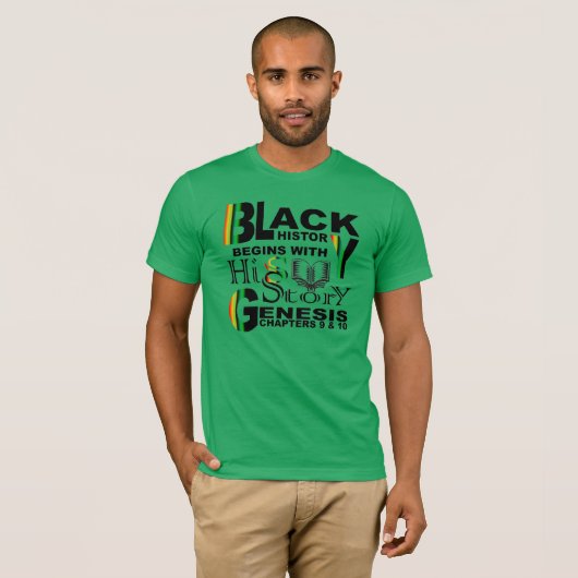 Black History-HiStory T-shirt (Voorkant volledig)