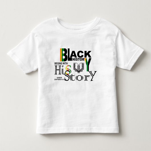 Black History-Hitory Toddler T-shirt (Voorkant)