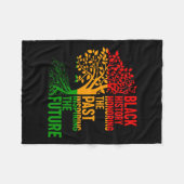 Black History Honing Past Inspirating Future Manne Fleece Deken (Voorkant (Horizontaal))