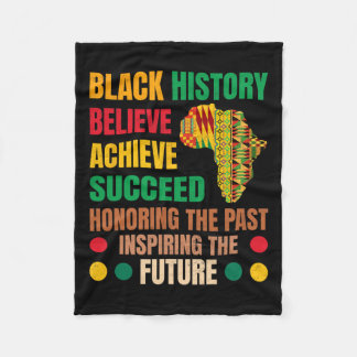Black History Honing Past Inspirating Future Manne Fleece Deken