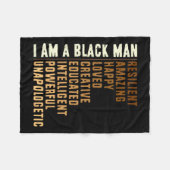 Black History Honing Past Inspirating Future Manne Fleece Deken (Voorkant (Horizontaal))