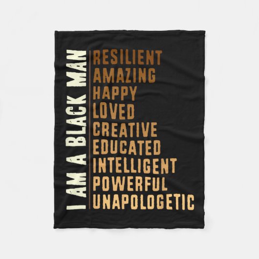 Black History Honing Past Inspirating Future Manne Fleece Deken (Voorkant)