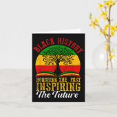 Black History Honing Past Inspirating Future Manne Kaart (Gele Bloem)