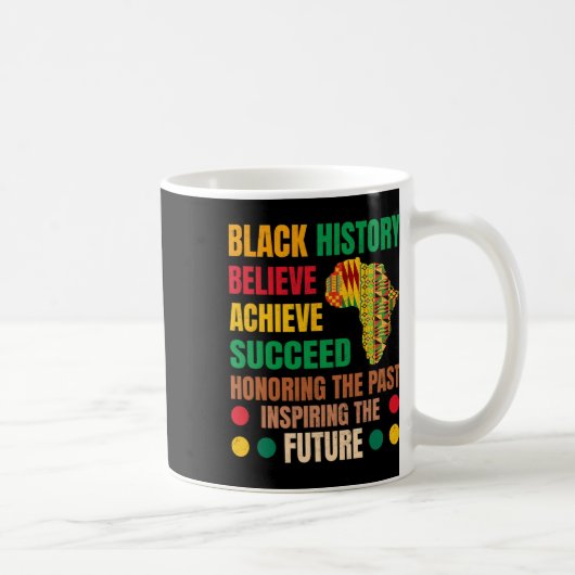 Black History Honing Past Inspirating Future Manne Koffiemok (Rechts)