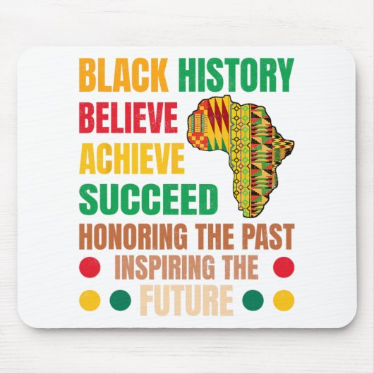 Black History Honing Past Inspirating Future Manne Muismat (Voorkant)