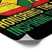 Black History Honing Past Inspirating Future Manne Poster (Hoek)