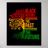 Black History Honing Past Inspirating Future Manne Poster (Voorkant)