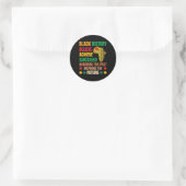 Black History Honing Past Inspirating Future Manne Ronde Sticker (Tas)