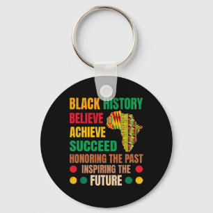 Black History Honing Past Inspirating Future Manne Sleutelhanger