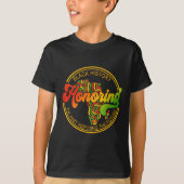 Black History Honing Past Inspirating Future Manne T-shirt (Voorkant)