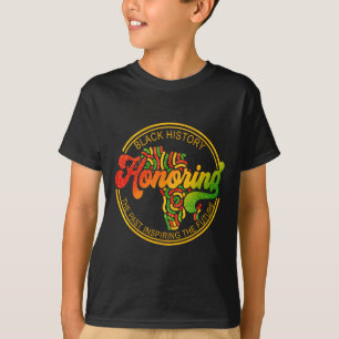 Black History Honing Past Inspirating Future Manne T-shirt