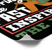 Black History Honoring Past Inspiring Future Poster (Hoek)