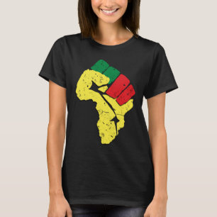 Black History Hoodie Pan African Flag Colors Resis T-shirt