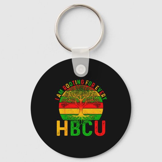 Black History I Am Rooting For Every Hbcu Men Wome Sleutelhanger (Voorkant)