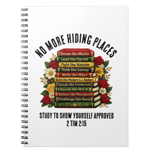 Black History Icons Heroes Christian Study Notitieboek (Voorkant)