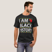 Black History Ik ben Black History Premium T-shirt (Voorkant volledig)