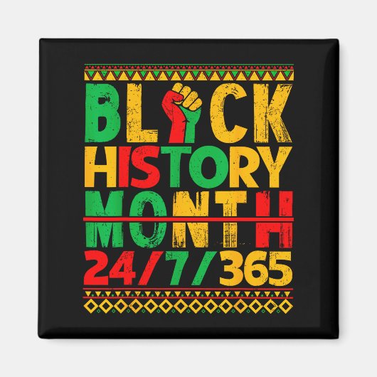 Black History Is American History African Men Wome Magneet (Voorkant)