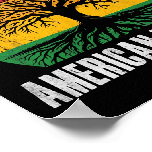 Black History Is American History Bhm African Root Poster (Hoek)