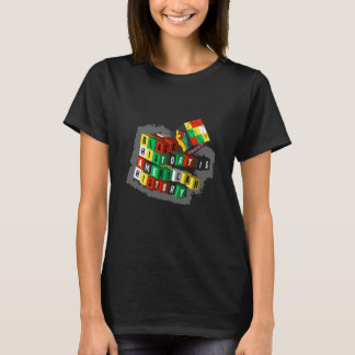 Black History Is American History Cube African Ame T-shirt