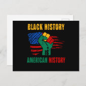 Black History Is American History Month Briefkaart (Voorkant / Achterkant)