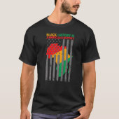Black History Is American History Patriotic Africa T-shirt (Voorkant)
