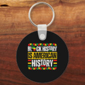 Black History is de Amerikaanse geschiedenis trots Sleutelhanger (Voorkant)
