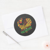 Black History is mijn Valentijn Black History Mont Ronde Sticker (Envelop)