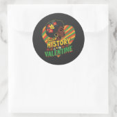 Black History is mijn Valentijn Black History Mont Ronde Sticker (Tas)