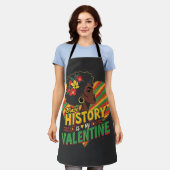Black History is mijn Valentijn Black History Mont Schort (Gedragen)