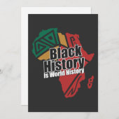 Black History Is World History Feestdagenkaart (Voorkant / Achterkant)