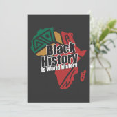 Black History Is World History Feestdagenkaart (Staand voorkant)