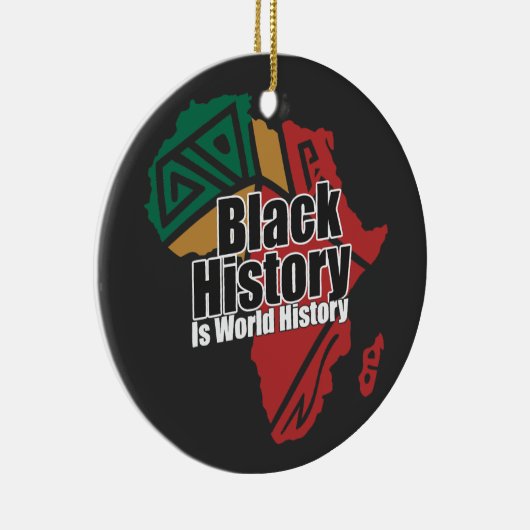 Black History Is World History Keramisch Ornament (Rechts)