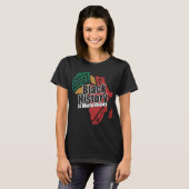 Black History Is World History T-shirt (Voorkant volledig)