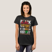 Black History is World History USA African T-shirt (Voorkant volledig)