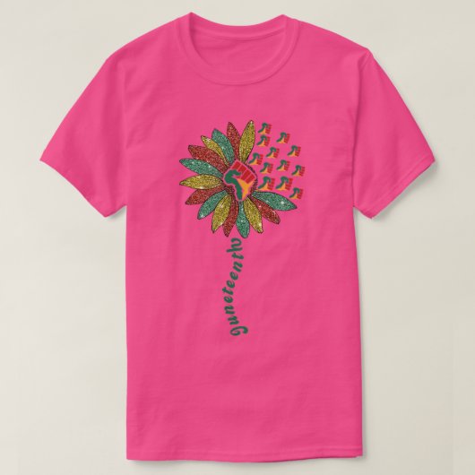 Black History Juneteenth Celebration 1865 Juneteen T-shirt (Design voorkant)